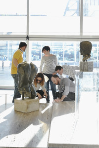 Veduta della mostra “Serial Classic”, co-curata da Salvatore Settis e Anna  Anguissola Fondazione Prada Milano 2015 Foto Getty Images per Fondazione Prada Courtesy Fondazione Prada 