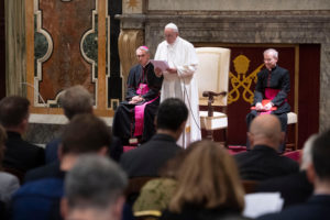 Discurso del Papa Francisco sobre el bien común en la era digital Foto: Servizio Fotografico - Vatican Media 