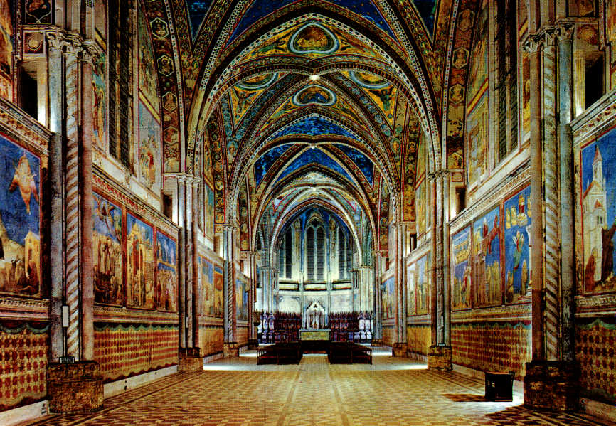 Interno della Basilica superiore di San Francesco D'Assisi - Giotto 1