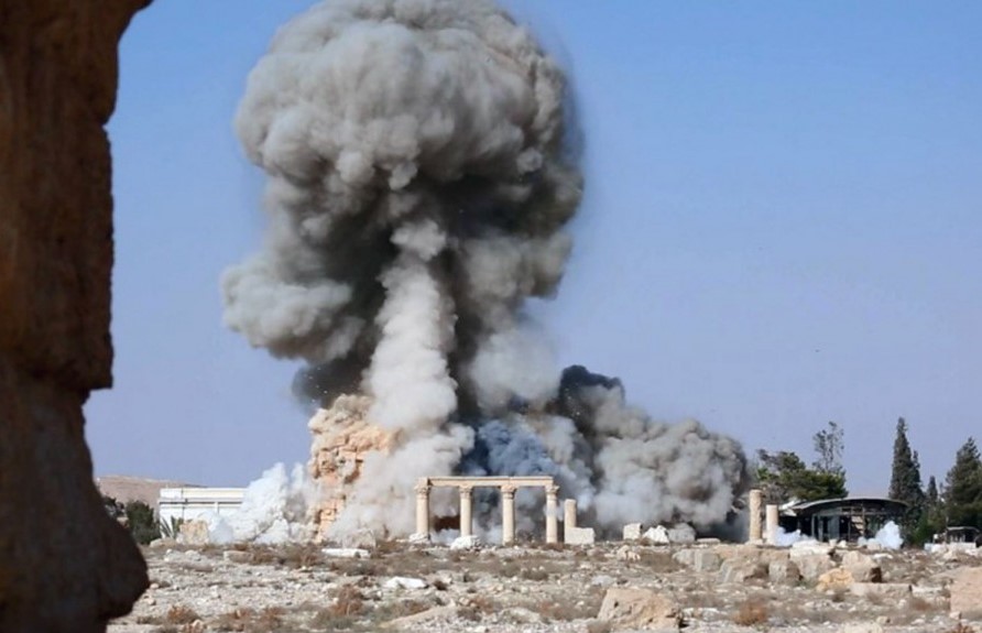 Tempio di Baalshamin a Palmyra. (agosto 2015).