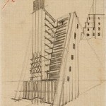 figura-24-santelia-schizzo-di-studio-per-appartamento-a-gradoni-con-ascensore-esterno-1914