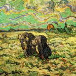 B122 – Vincent Van Gogh, Due Contadine che Vangano in un Campo Coperto di Neve, Aprile 1890