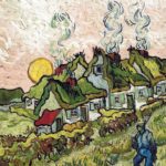 B123 – Vincent Van Gogh, Caseggiati al Tramonto (o ‘Case e Figura’) Aprile 1890