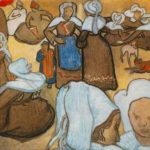 B48 – Vincent Van Gogh, Donne Bretoni e Bambini, Novembre 1888