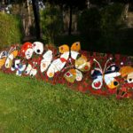 Mariposas: símbolo de transformación total. Mosaico. Sant Cugat del Vallès (Foto: Albert Cortina)
