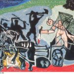 24 – Pablo Picasso, Pannello di Studio per il dipinto ‘La Guerra e la Pace’, 1952