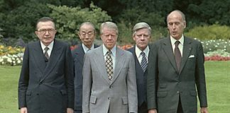 G7 1978 a Bonn: Andreotti, Fukuda, Carter, Schmidt, Giscard