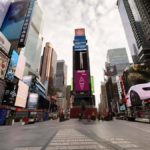 La siempre populosa Times Square, durante el confinamiento en Nueva York